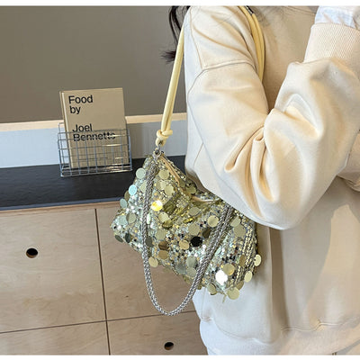 Bolso Bandolera Mujer con Cadena y Lentejuelas Brillantes - Image 49