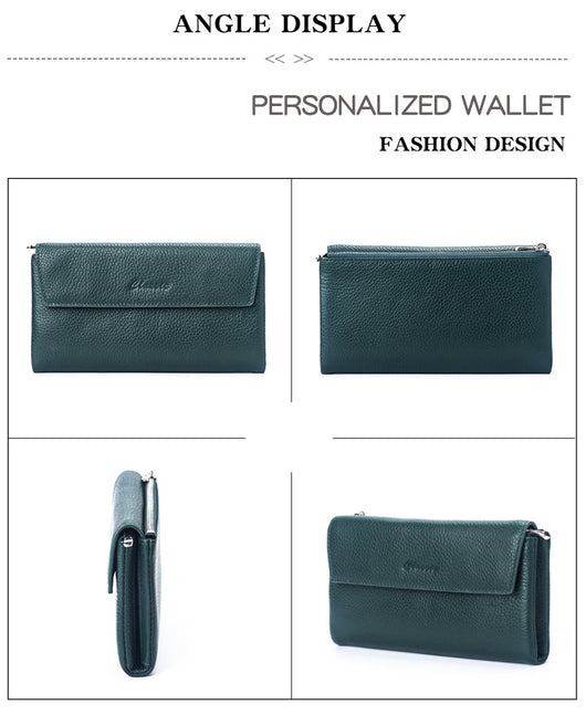 Billetera de Cuero Genuino Premium - Cartera Manual de Piel de Res - Image 42