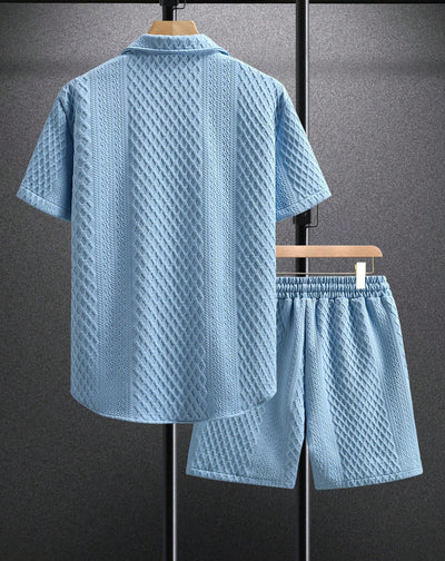 Conjunto Casual Hombre: Camisa Suelta y Shorts de Manga Corta - Image 25