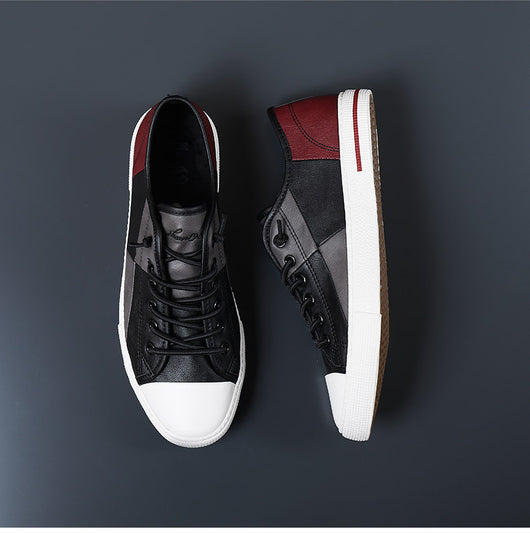 Zapatos de Cuero para Hombre con Contraste de Colores y Suela de Goma - Image 15