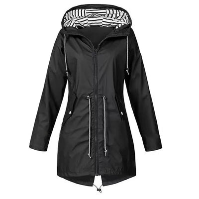 Impermeable Ligero para Mujer - Chaqueta Trench Transpirable con Cordón - Image 23