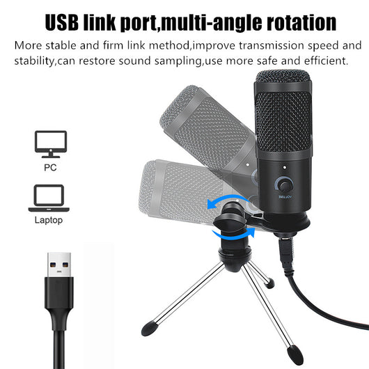 Micrófono Profesional para Streaming en Vivo - Conexión por Cable para Computadora y Celular - Image 21