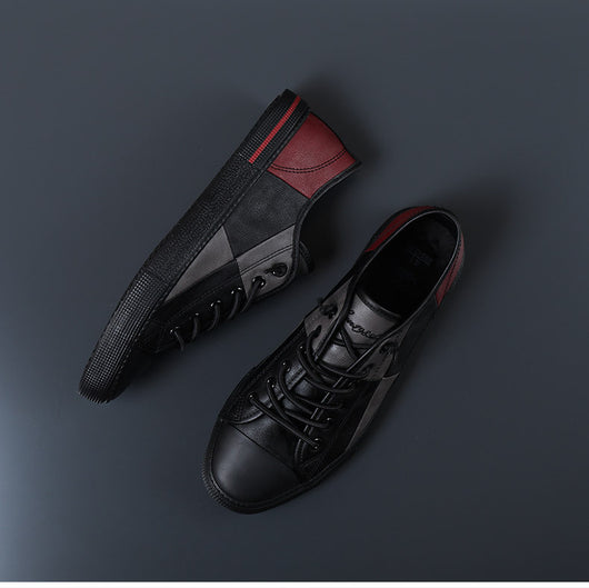 Zapatos de Cuero para Hombre con Contraste de Colores y Suela de Goma - Image 11