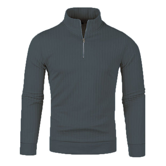 Suéter de Cuello Alto con Cierre para Hombre - Comodidad Casual - Image 56