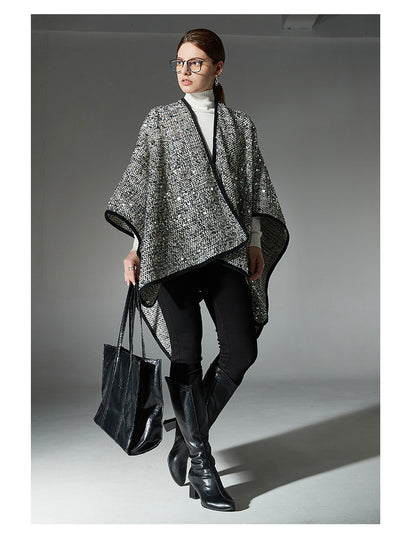 Chal de Lentejuelas Plateadas para Mujer - Elegancia Brillante - Image 19