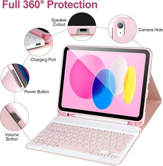 Funda Protectora con Teclado Bluetooth A16 para Tablet - Image 15