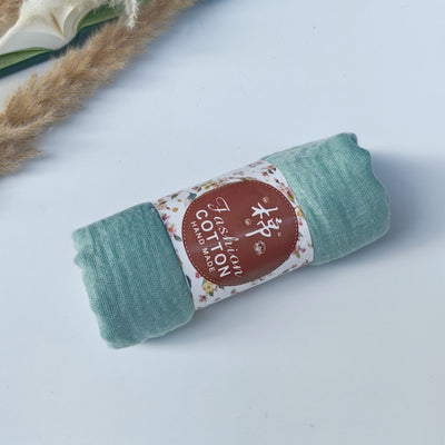 Pañuelo de Algodón y Lino Arrugado Monocromático - Image 167
