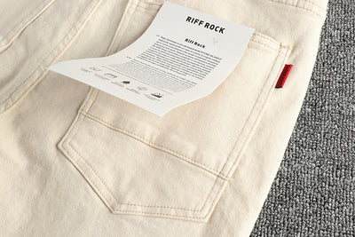 Jeans Vintage Lavado Crudo en Tono Crema - Image 26