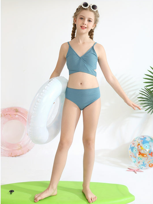 Bikini Dos Piezas con Cruzado para Niñas - Image 21
