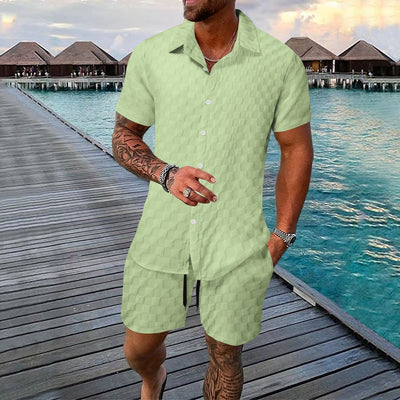 Camisa Casual de Fibra Química - Traje Versátil para Hombre - Image 29