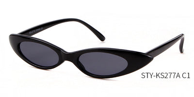 Clear frame cat eye sunglasses with bright yellow lenses, suitable for fashion wear and sun protection. - Image 39