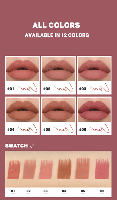 Delineador Labial Líquido Mate Impermeable Sin Mancha - Image 25