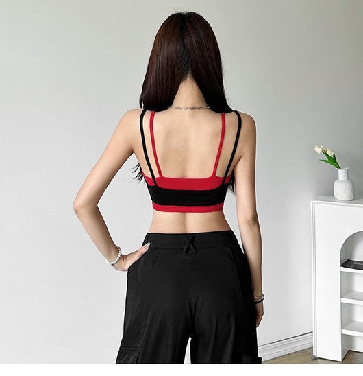 Blusa Ajustada de Tirante Único - Diseño Liso para Verano - Image 19