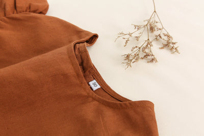 Conjunto Infantil de Algodón y Lino con Volantes - Camiseta Suelta y Casual - Image 56