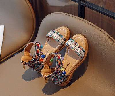 Sandalias de Vacaciones Étnicas y Estilo Internacional para Niñas - Image 20