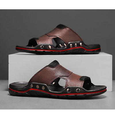 Sandalias Hombre Cuero Genuino Antideslizantes - Chanclas Outdoor Cómodas - Image 20