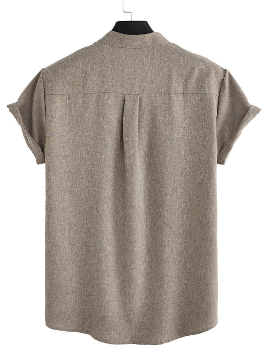 Camisa Casual Hombre Básica con Bolsillo - Image 40