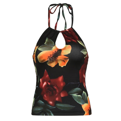 Top Halter Personalizado Slim Fit Escotado con Detalles Calados - Image 24