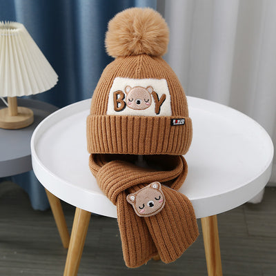 Gorro y Bufanda Tejida para Bebé - Conjunto Osito Calientito - Image 31