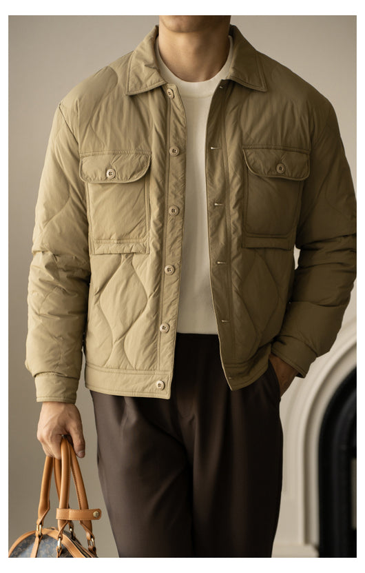 Chaqueta de Plumón de Pato Premium para Hombre - Otoño e Invierno - Image 23