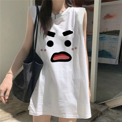 Playera sin Mangas con Letras Estampadas Oversize - Image 17