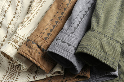 Camisa Casual Hombre Estilo Navajo Retro Americano - Image 16
