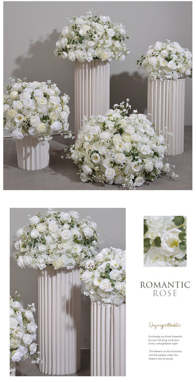 Bola Floral de Hortensias y Rosas para Decoración de Mesas de Boda - Image 20