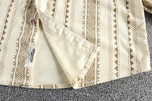 Camisa Casual Hombre Estilo Navajo Retro Americano - Image 30