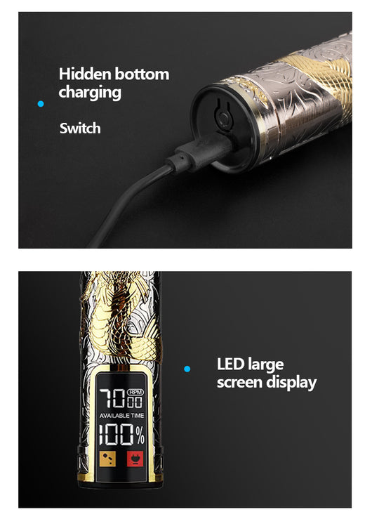 Cortapelo Eléctrico Profesional Estilo Retro con Grabado - Image 28