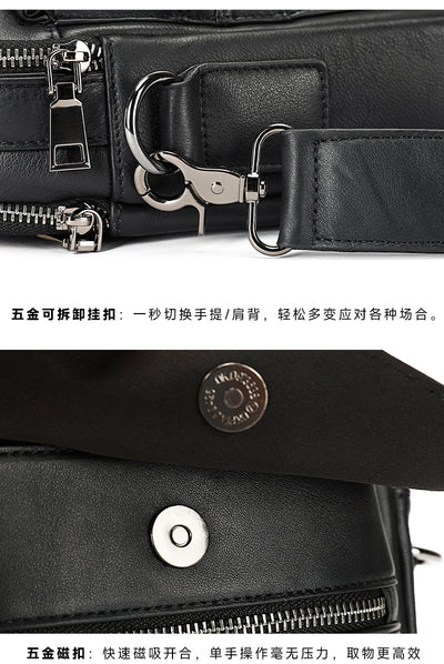 Bolso Ejecutivo de Cuero con Bandolera para Viajero - Image 13
