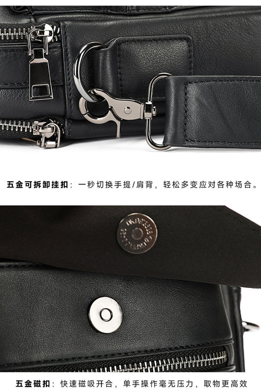 Bolso Ejecutivo de Cuero con Bandolera para Viajero - Image 13