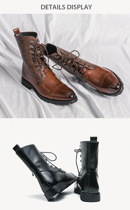 Botines Denim Locomotora con Cordones Otoño Invierno Negro - Image 18