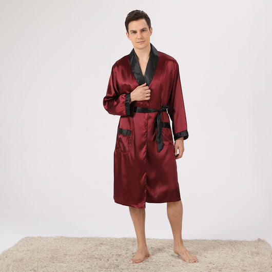 Pijama de Seda para Hombre - Conjunto Shorts y Camiseta - Image 9