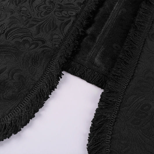 Falda Asimétrica Gótica Dark Rock Punk en Gris Ceniza - Image 18