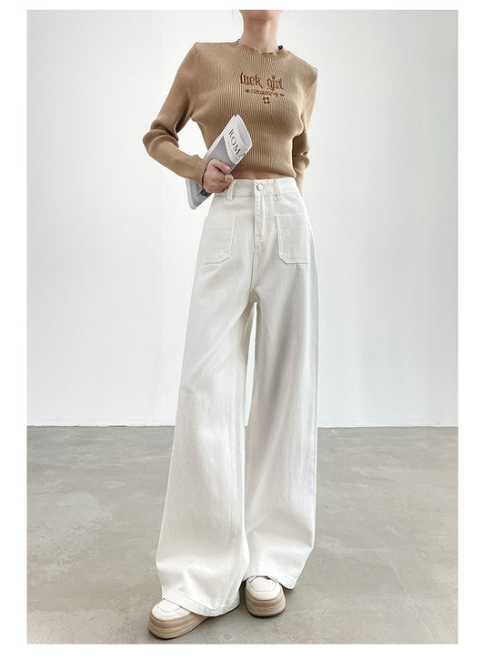 Pantalón Recto Holgado de Cintura Alta con Efecto Adelgazante - Image 15