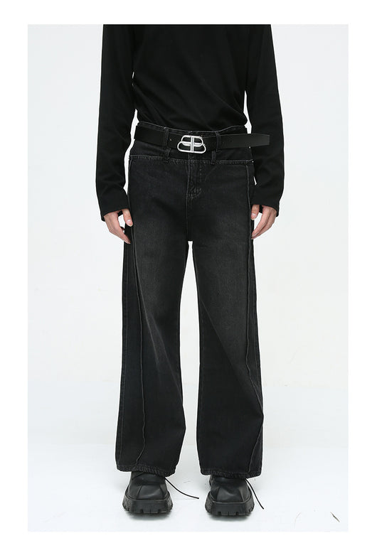 Jeans Retro Casual Americano con Efecto Desgastado - Image 17