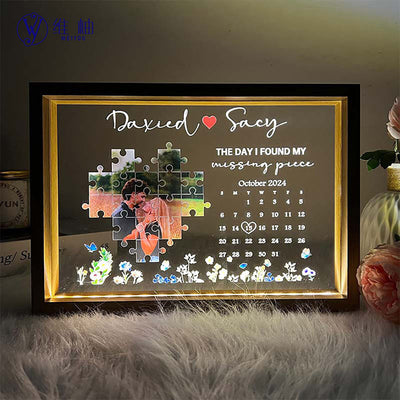 Marco de Fotos LED con Puzzle Personalizado - Edición Conmemorativa - Image 10