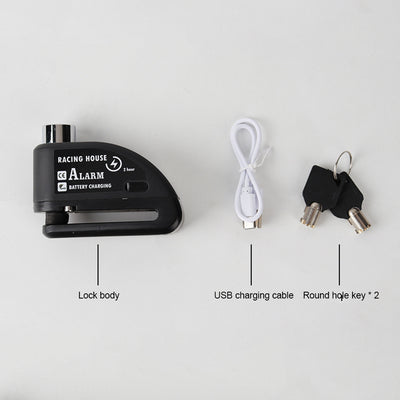 Candado de Disco con Alarma Antirrobo Portátil para Bicicleta y Vehículos Eléctricos - Image 11