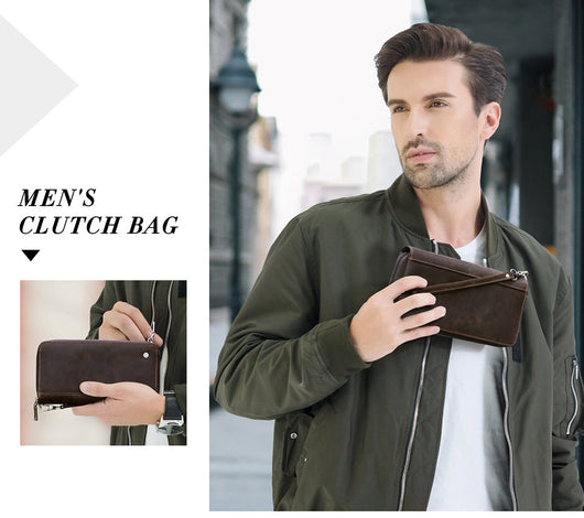 Billetera Larga para Hombre en Cuero Genuino Estilo Retro - Image 10