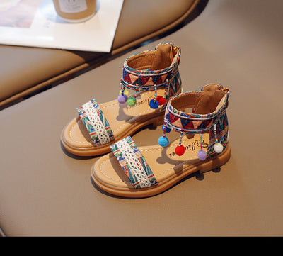 Sandalias de Vacaciones Étnicas y Estilo Internacional para Niñas - Image 18