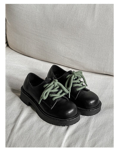 Zapatos Casuales de Cuero con Plataforma Elevadora para Hombre Big Head Derby - Image 17