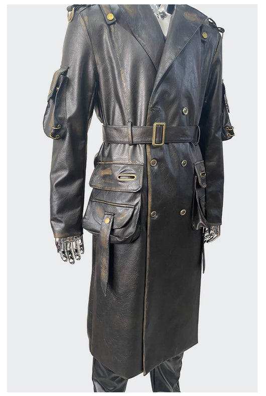 Chaqueta de Cuero para Motociclista Talla Grande - Image 10