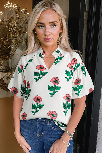 Blusa Floral de Verano con Escote en V - Image 23