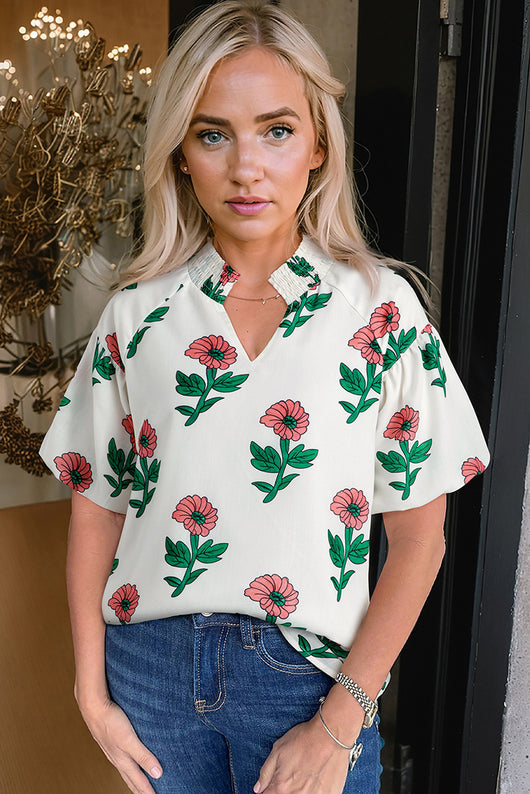 Blusa Floral de Verano con Escote en V - Image 23