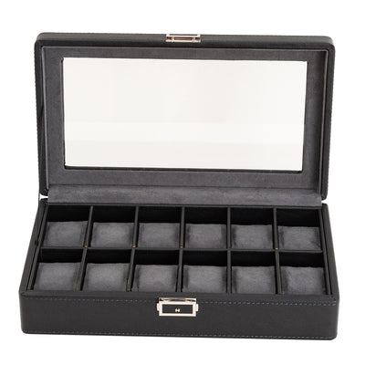 Caja de Almacenamiento para Relojes de Lujo con Patrón de Lichi - 3, 6 o 12 Compartimentos - Image 23