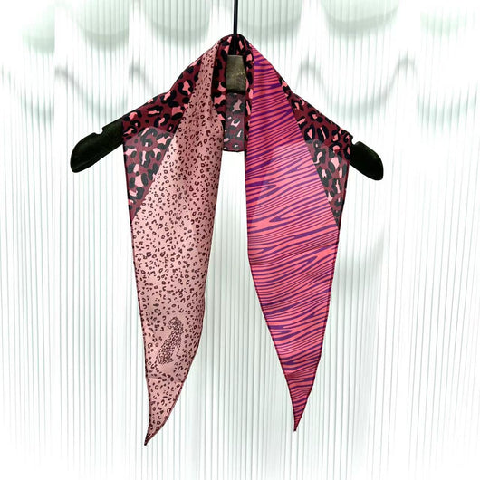 Pañuelo de Seda Crepe Estampado Diamante - Image 29