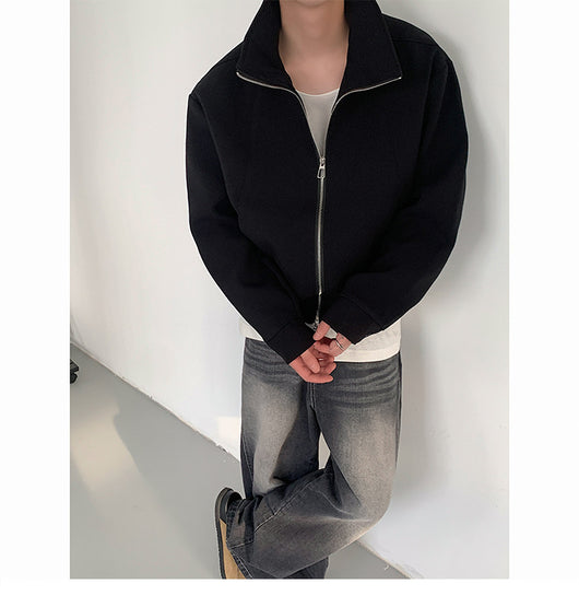 Chaqueta Minimalista para Pareja - Diseño Urbano Otoño - Image 13