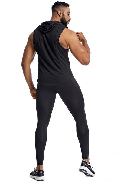 Conjunto Deportivo Hombre: Chaleco Transpirable + Pantalón Secado Rápido con Capucha - Image 16