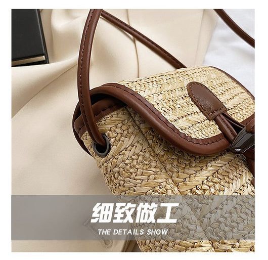 Bolso Crossbody de Paja Casual para Mujer - Image 19