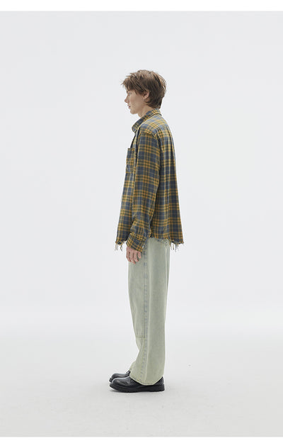 Camisa de Cuadros Vintage con Textura Brushed - Image 24
